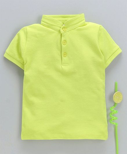 LC Waikiki Half Sleeves Solid T-Shirt - Light Green