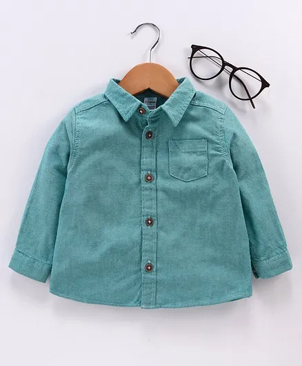 LC Waikiki Full Sleeves Solid Shirt - Blue