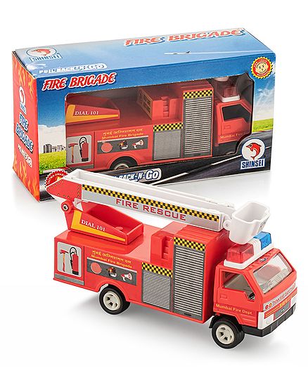 Shinsei Fire Brigade Pull Back Toy - (Color May Vary)