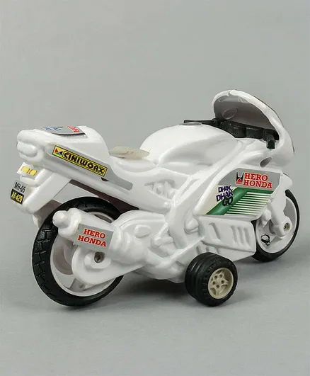Shinsei Pull Back Hero Honda Bike Toy - Color May Vary