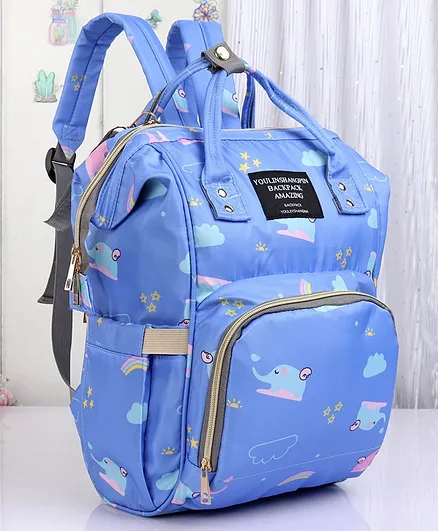 Backpack Style Diaper Bag - Blue