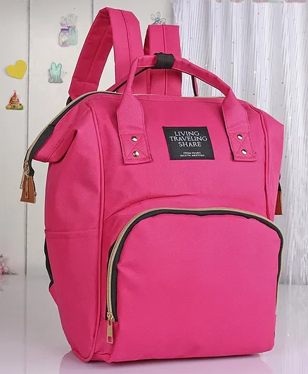 Backpack Style Diaper Bag - Pink