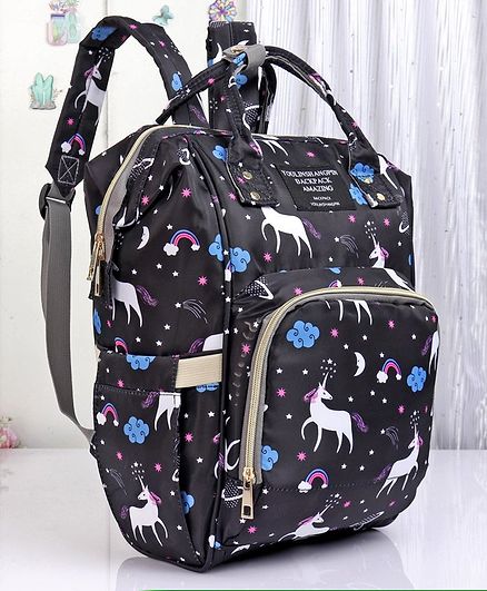 Backpack Style Diaper Bag - Black