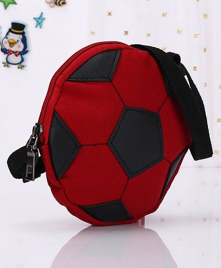Football Shape Sling Bag - Red