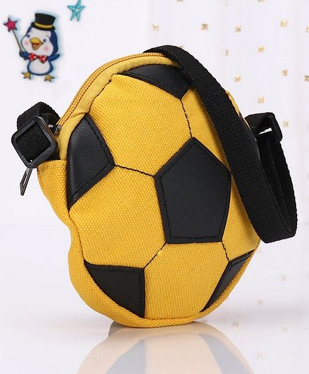Football Shape Sling Bag - Yellow