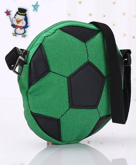 Football Shape Sling Bag - Green