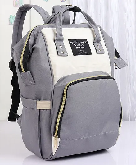 Backpack Style Diaper Bag - Grey