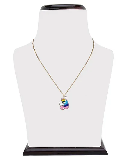Arendelle Shimmer Unicorn Charm Pendent - Multicolor