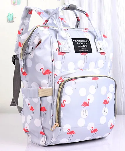Backpack Style Diaper Bag - Grey