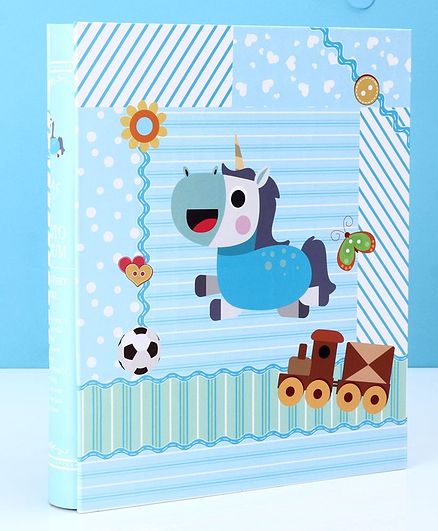 Photo Album Horse Print - Blue