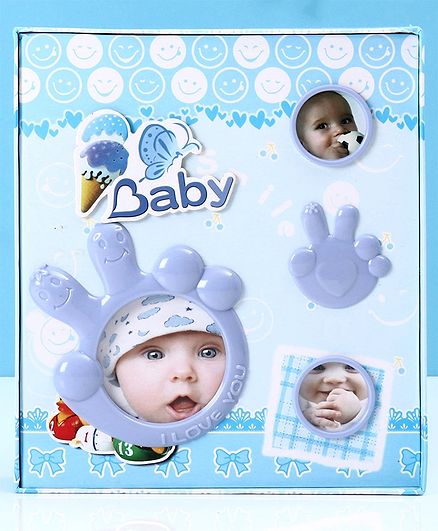 Ice Cream Print Baby Photo Album - Blue