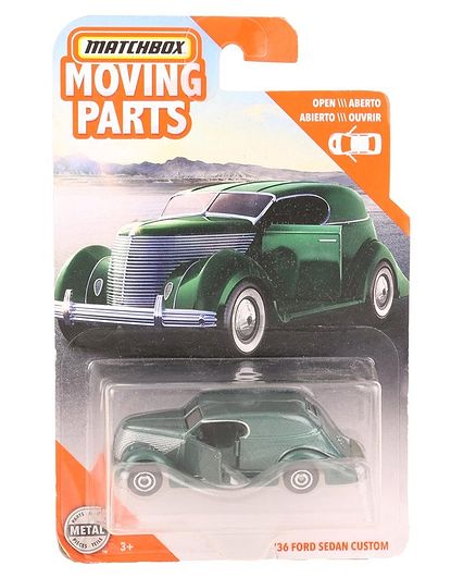 Matchbox Die Cast & Free Wheel 36 Ford Sedan Custom Toy Car - Green