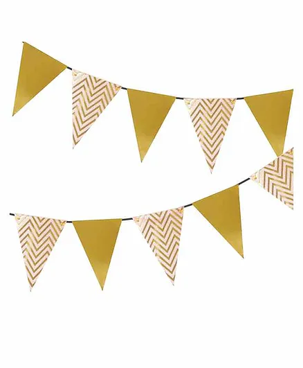 Party Propz Party Banner Golden - Length 150 cm