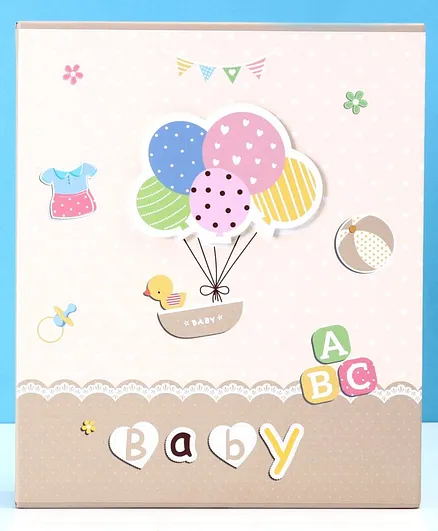 Baby Photo Album Balloon Print - Multicolor