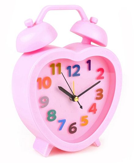 Heart Shaped Alarm Clock - Pink