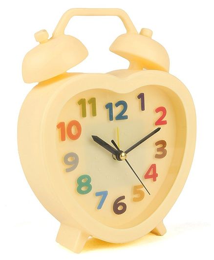 Heart Shaped Alarm Clock - Cream