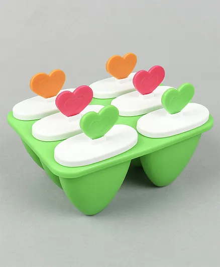 Ice Popsicle Moulds Green - Pack of 6