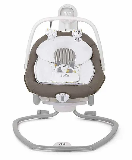Joie Meet Serina 2in1 Baby Swing Cosy Spaces - White Grey