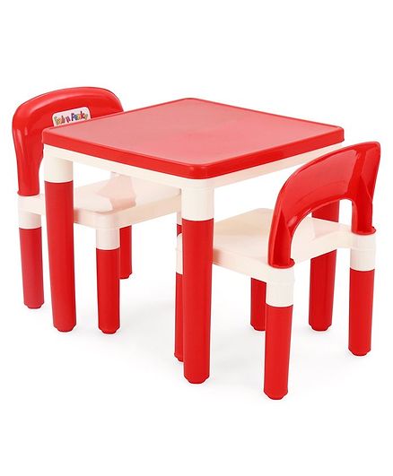 Detachable Table Chair Set - Red