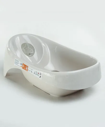 Baby Bath Tub with Anti Skid Base - Cream