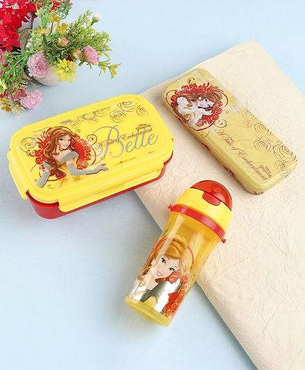 Disney Princess School Kit Pack of 3 - Red Yellow