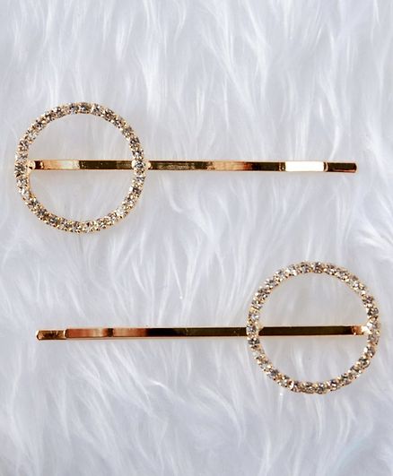 Babyhug Hair Pins Pack of 2 - Gold