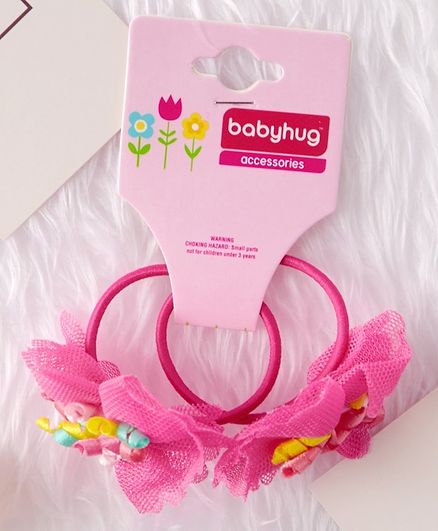 Babyhug Hair Rubber Pack of 2 - Red