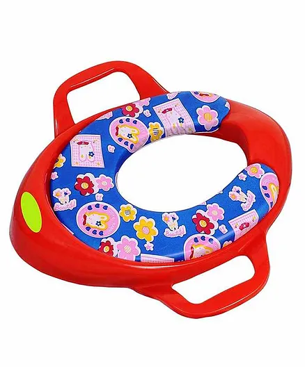 Maanit Soft Cushioned Potty Seat with Handle - Red