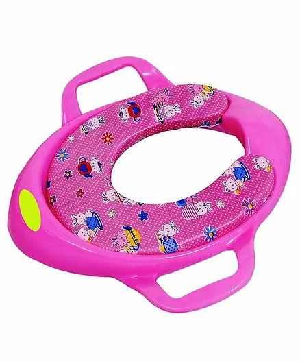 Maanit Soft Cushioned Potty Seat with Handle - Pink