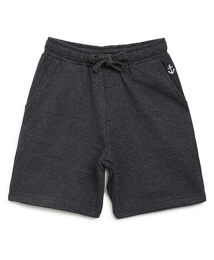 Campana Solid Knit Shorts - Grey