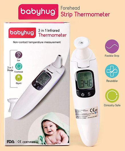 Babyhug 3 in 1 Infrared Non Contact Thermometer - Violet
