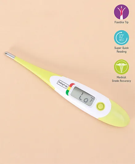 Babyhug Flexi Digital Thermometer - Yellow