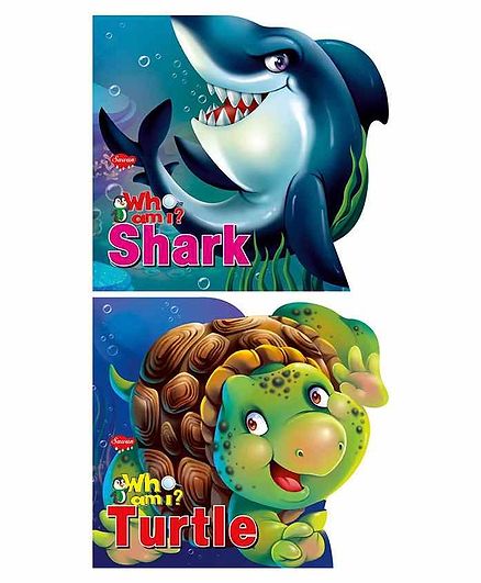 Sawan Who Am I Shark & Turtle Board Books Pack of 2 - English