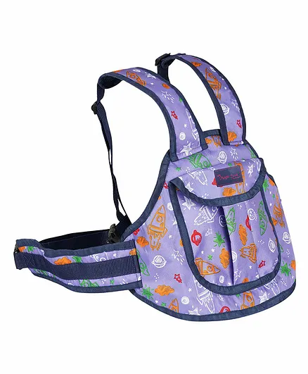 Magic Seat 2 Wheeler Kids Safety Belt Rocket Print - Purple