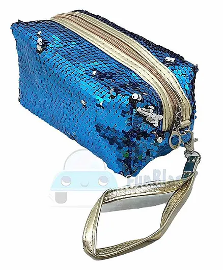 FunBlast Sequin Pouch - Blue