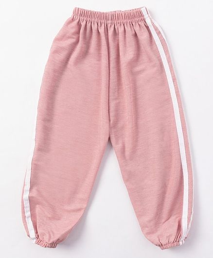 Kookie Kids Full Length Solid Color Lounge Pant - Light Pink