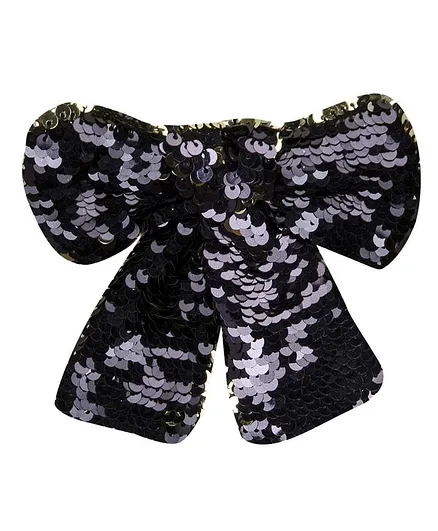 Cherry Crumble by Nitt Hyman Flip Reversible Sequin Princess Bow - Black