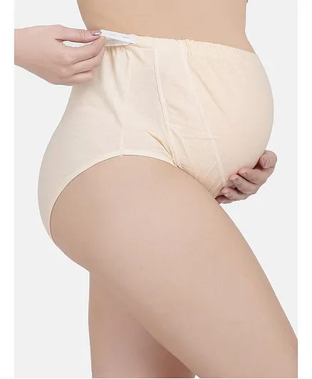 Mamma Presto Adjustable Band Maternity Panty - Cream