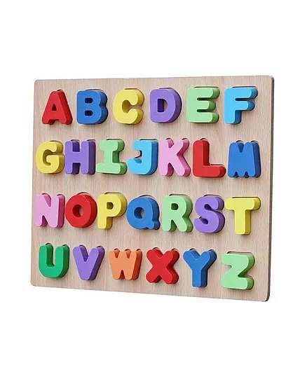 Toyshine Wooden ABC Puzzle Board Multicolor - 26 Pieces
