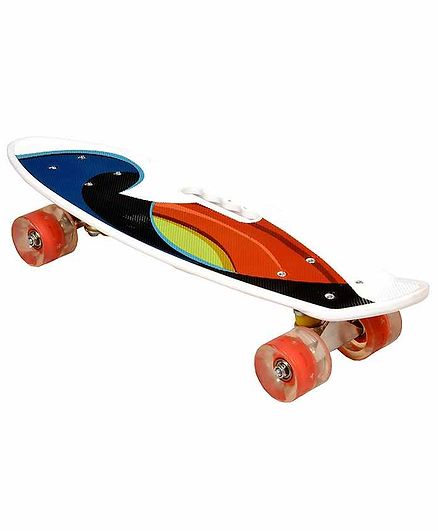 Toyshine Skateboard with LED Lights (Color and Design May Vary)