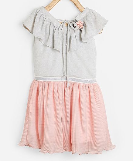 Powderfly Sleeveless Striped Flared Dress - Pink