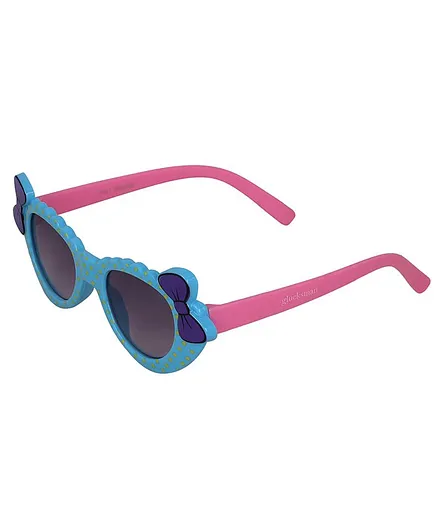 Glucksman UV Protection Polka Dot Print Sunglasses - Blue