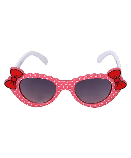 Glucksman UV Protection Polka Dot Print Sunglasses - Peach