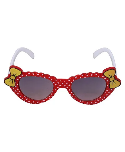 Glucksman UV Protection Polka Dot Print Sunglasses - Red