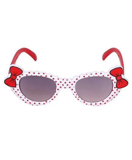 Glucksman UV Protection Polka Dot Print Sunglasses - White