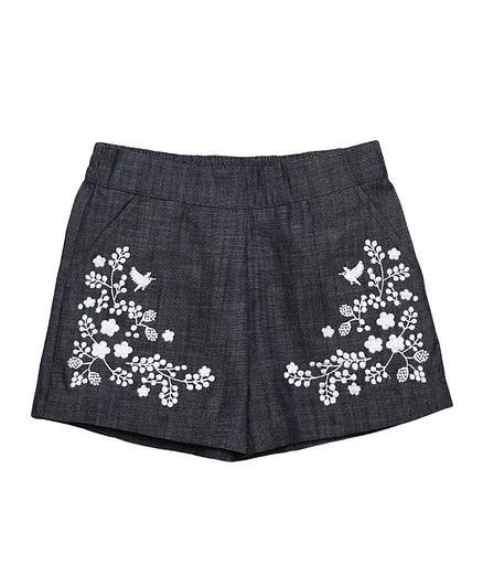 Cherry Crumble by Nitt Hyman Spring Shorts - Grey