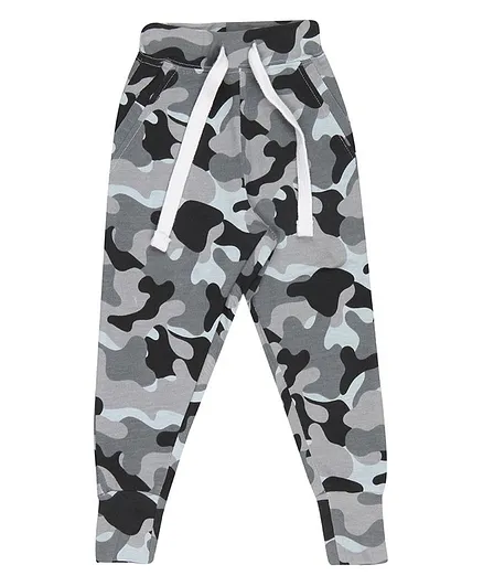Nap Chief Organic Cotton Camouflage Print Joggers - Grey