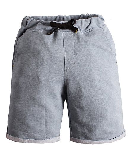 Soft Touche Solid Side Pocket Shorts - Light Grey
