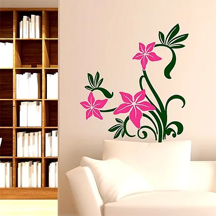 Chipakk Wall Decal Flowering Branch 5 Pink - Medium