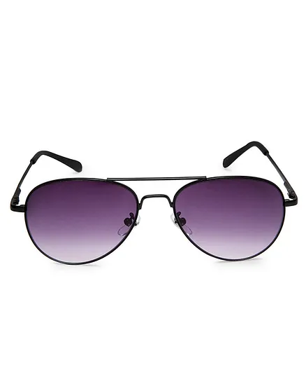 Kidofash UV Protected Aviator Sunglasses - Black